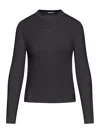 Jacquemus Top Le T-shirt Gros Grain In Cotone Stretch