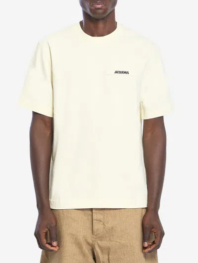 Jacquemus Gros Grain Tshirt In Neutral
