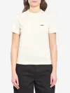 Jacquemus Womens Light Beige 2 Le T-shirt Grosgrain-logo Cotton-jersey T-shirt In Neutral