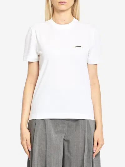 Jacquemus Cotton Tshirt In White