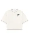 Jacquemus Neutrals Letro Contrast Stitching T-shirt In Neutral