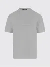 Jacquemus Grey Cotton Solid T-shirt In Gray
