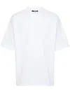 Jacquemus Typo Logo Crewneck T-shirt In White