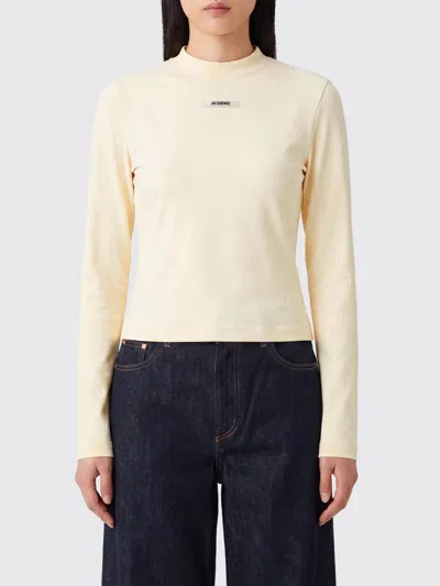 Jacquemus Gros Grain Long Sleeve T-shirt In Animal Print