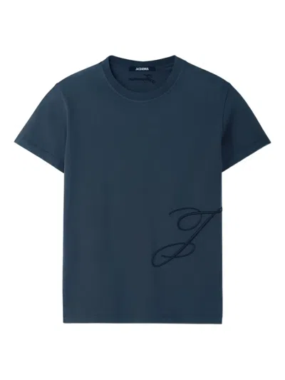 Jacquemus Short-sleeved T-shirt In Blue