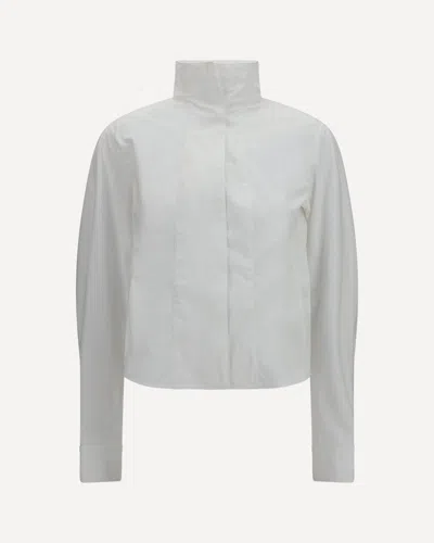 Jacquemus Tulipe Cotton-poplin Shirt In White