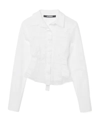 Jacquemus Tulle Corset Shirt In White