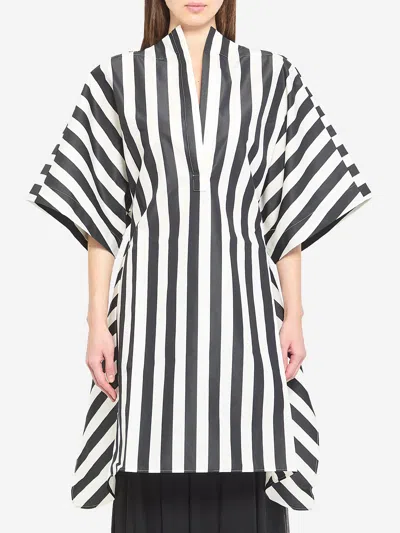 Jacquemus Womens Jacquard Medium Stripes Moisson Striped Cotton And Silk Tunic In Multi