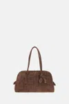 Jacquemus Dark Brown The Turismo Bowling Bag In Brown