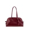 Jacquemus Turismo Bordeaux Shoulder Bag With Double Handles And Logo Lettering On The Front In Leath In Red