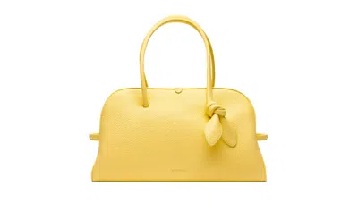 Pre-owned Jacquemus Turismo Canvas Leather Handbag () In Yellow