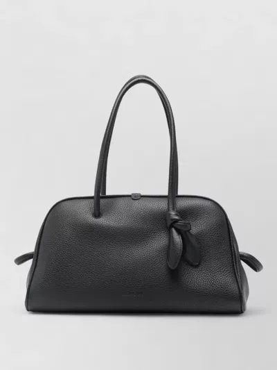 Jacquemus Turismo Leather Tote Bag Top Handles In Blue