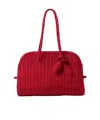 Jacquemus Medium Le Turismo Raffia Shoulder Bag In Red