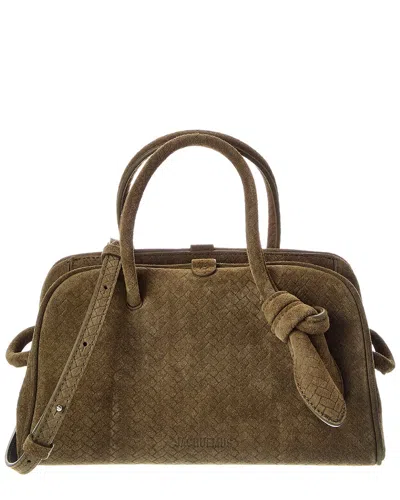 Jacquemus Turismo Small Suede Shoulder Bag In Brown