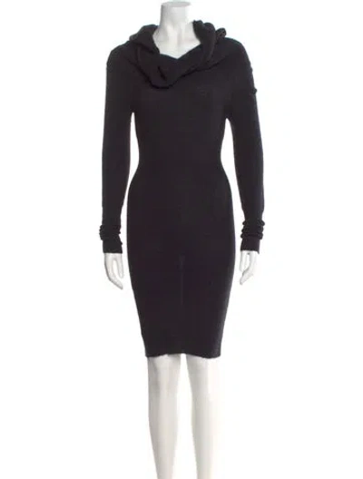 Pre-owned Jacquemus Turtleneck Knee-length Dress In Black