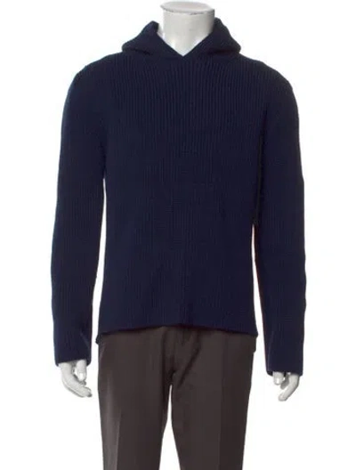 Pre-owned Jacquemus Turtleneck Long Sleeve Polo Sweater In Blue