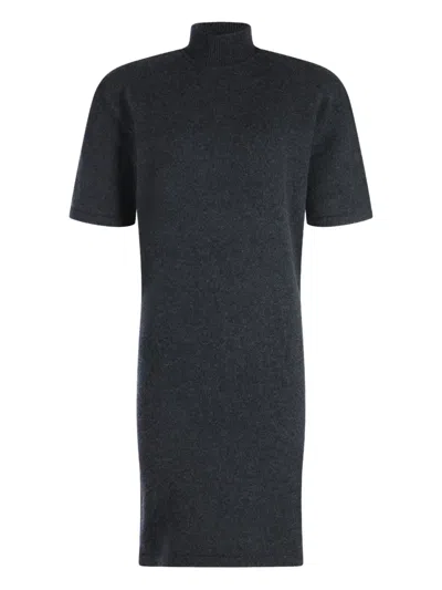 JACQUEMUS TURTLENECK SHORT-SLEEVE DRESS