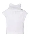 Jacquemus Turtleneck Top In White
