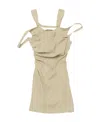 Jacquemus Beige Le Papier 'la Robe Soffio' Minidress In Nude