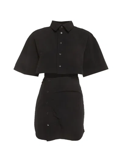 Pre-owned Jacquemus Twisted Mini Dress In Black