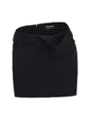 Jacquemus La Mini Jupe Bahia Wool Crepe Mini Skirt In Black