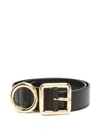 Jacquemus Le Ceinture Regalo Leather Belt In Black