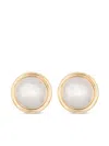 Jacquemus Two Tone The Rond Drop Earrings In Gold