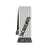 Jacquemus Fringed Scarf In White/black