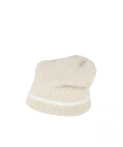 Jacquemus Twotone Wool Knit Beanie In Neutral