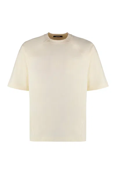 JACQUEMUS TYPO COTTON CREW-NECK T-SHIRT