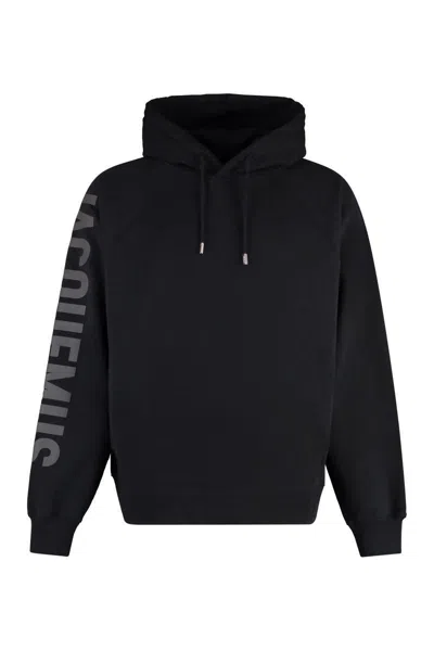 JACQUEMUS JACQUEMUS TYPO COTTON HOODIE