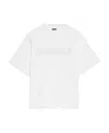 Jacquemus Typo Logo Crewneck T-shirt In White