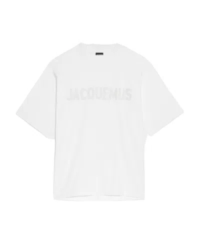 Jacquemus Typo Crewneck T-shirt In White
