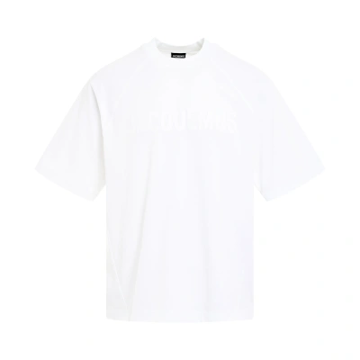 Jacquemus Typo Logo T-shirt In White