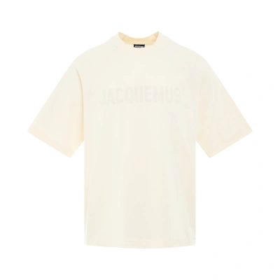 JACQUEMUS MEN'S TYPO LOGO T-SHIRT