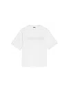 Jacquemus Typo Logo Crewneck T-shirt In White