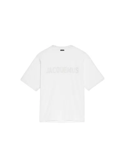 JACQUEMUS JACQUEMUS TYPO TEE WHITE