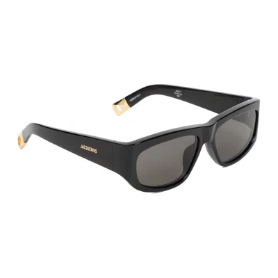 Jacquemus Unisex Black Pilot Sunglasses For Ss24