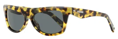 Jacquemus Unisex Rectagular Pina Sunglasses Jac58s 002 Tortoise 55mm In Gold