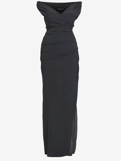 Jacquemus La Robe Rita Longue Gown In Black