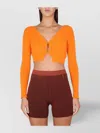 Jacquemus V-neck Cropped Knitwear Button Detail