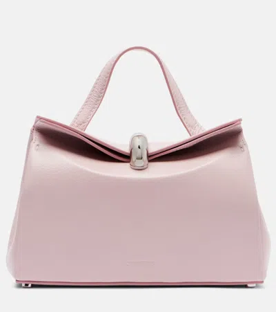 Jacquemus Valerie Small Leather Top-handle Bag In Pink