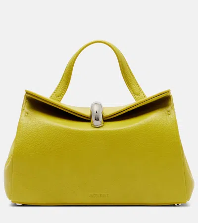 Jacquemus Valerie Small Leather Top-handle Bag In Yellow