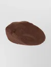 Jacquemus Valerie Soft Texture Beret Hat In Brown
