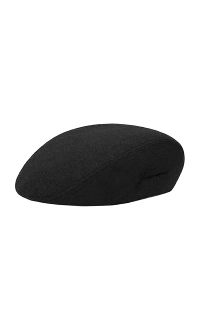 Jacquemus Valerie Wool Beret In Black
