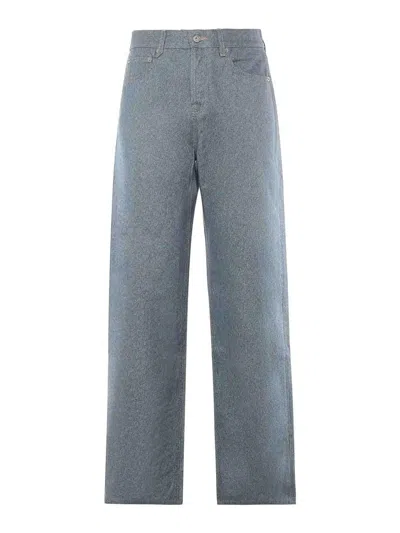 Jacquemus Le De Nmes Straight Cotton Jeans In Blue