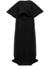 Jacquemus La Robe Vela Strapless Wool And Silk-blend And Chiffon Gown In Black