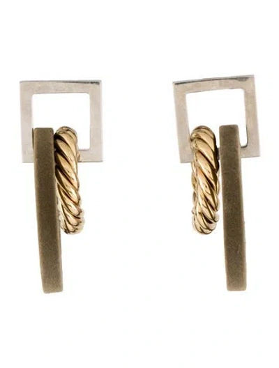 Pre-owned Jacquemus Velvet Les Boucles Albi Flocked Drop Earrings In Multi
