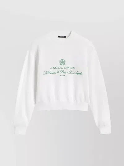 JACQUEMUS VENICE CREW NECK KNIT TOP