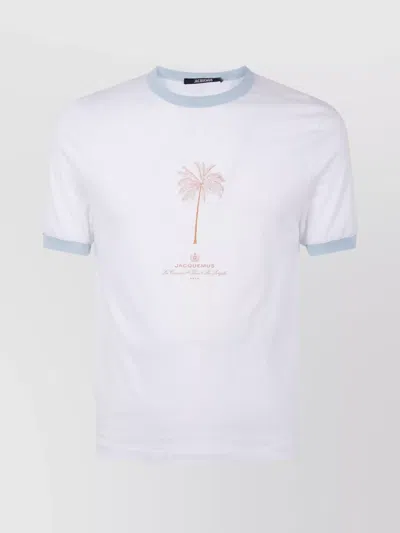 Jacquemus Venice Graphic Print T-shirt In White